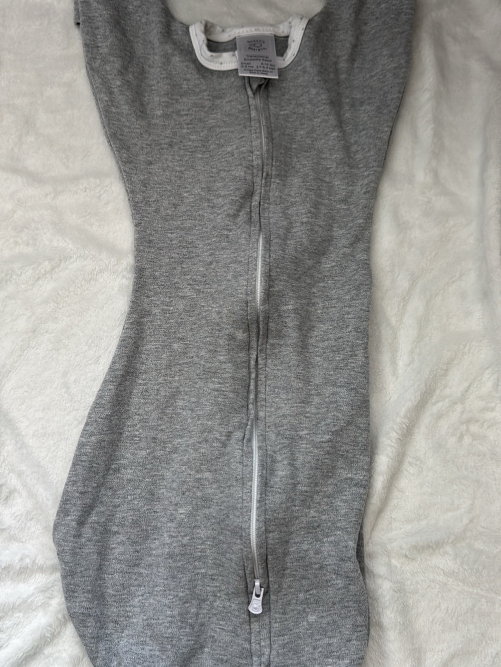 Heather Gray Zip-Front Baby Sleep Sack